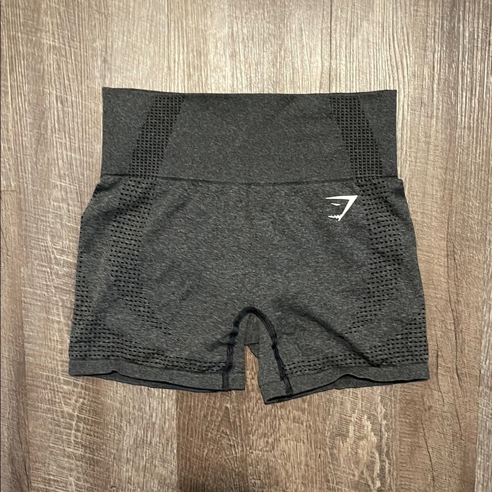 Gymshark Women's Gray High-Waisted Shorts